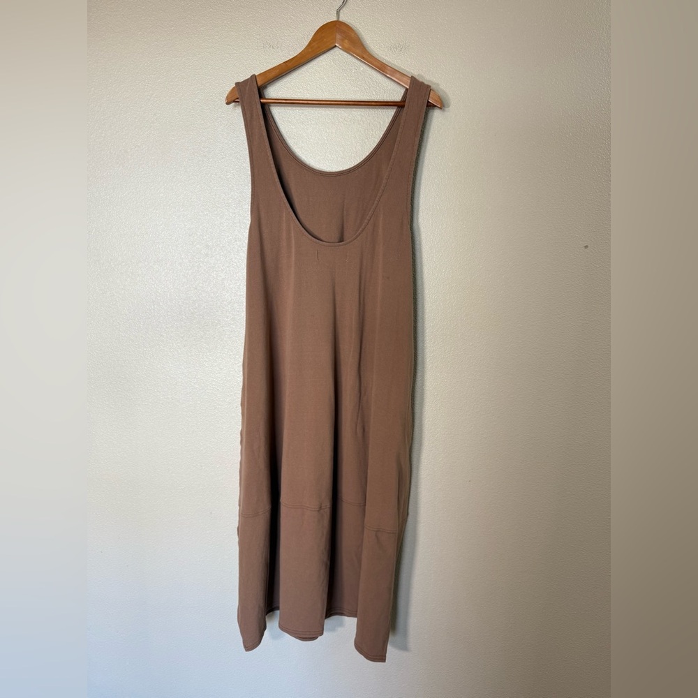 Free People Beach Perth Barrel T-shirt Midi Dress Beach Cotton Large - Picture 3 of 11